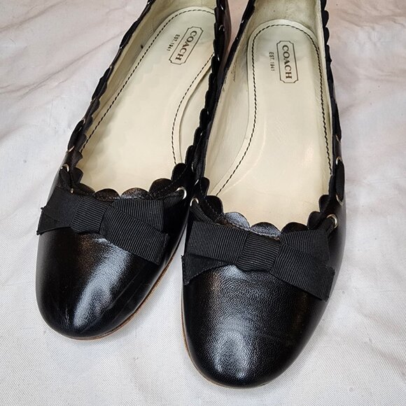 Coach | Tilly Leather Ballet Flats - Picture 2 of 7